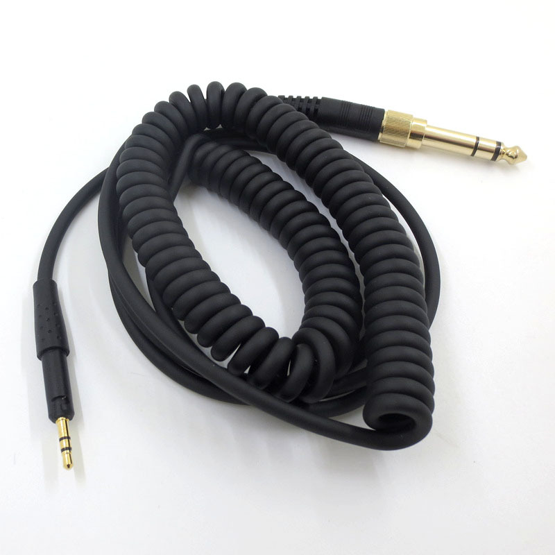 跨境专供适用于森海HD6DJ HD7 HD8 HD595 耳机音频线弹簧线
