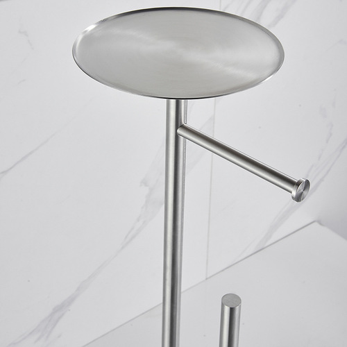 Bathroom roll paper holder floor-standing toilet paper holder Villa floor-mounted storage rack punch-free paper towel holder