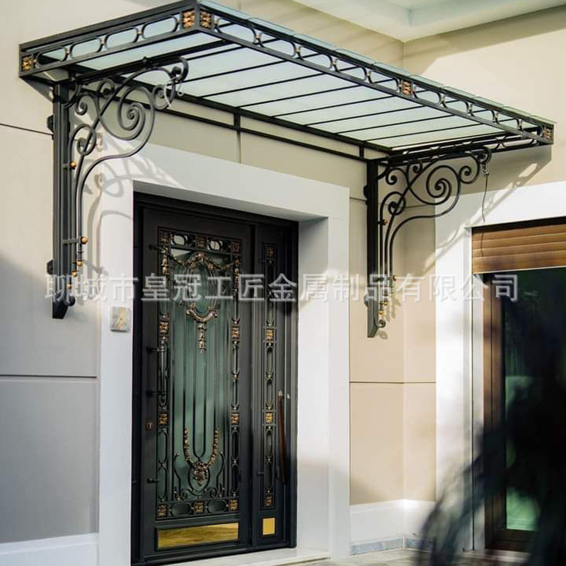 Wrought Iron Canopy Villa Outdoor Entry Door Ceiling Forged Courtyard Decoration Ceiling Courtyard Garden Canopy Wrought Iron Canopy Villa Outdoor Entry Door Ceiling Forged Courtyard Decoration Ceiling Courtyard Garden Canopy