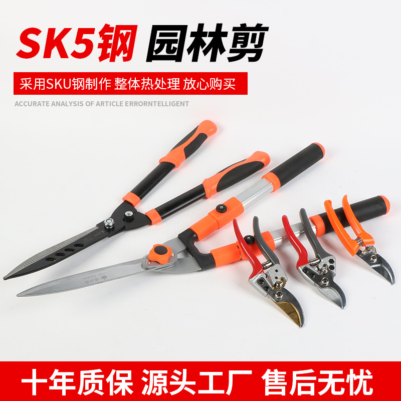 园林剪刀修枝剪果树园艺剪刀水果花木茶树剪果树花木园林工具批发
