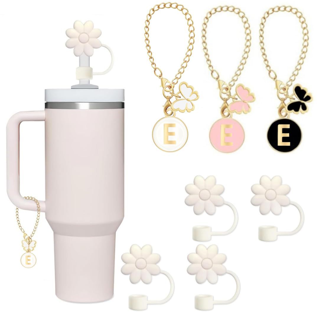Compatible with Stanley cup accessories Butterfly letter charm with…