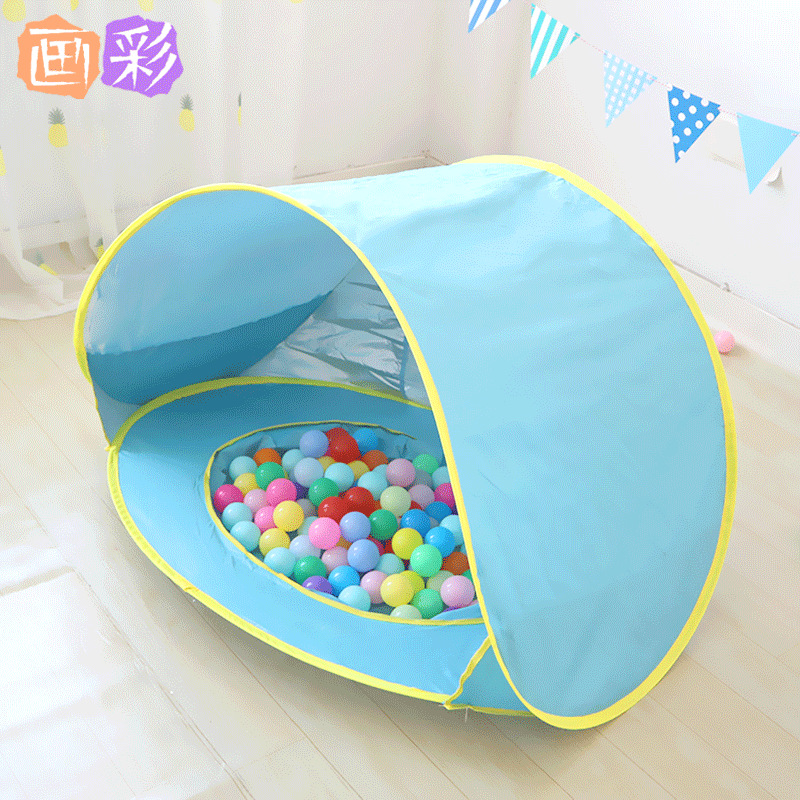 Tienda de campaña infantil portátil, plegable y ligera, toldo de playa para bebé con protección solar, juego de agua al aire libre, ideal para picnic y regalo