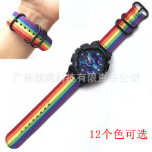 替换卡西鸥g-shock尼龙表带GA110/GA2100/DW5600/DW6900改装表带