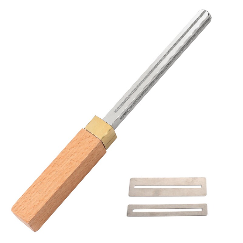 Square guitar silk file crown edge wooden handle file 4 specifications (1mm,2mm,3mm,4mm) Square guitar silk file crown edge wooden handle file 4 specifications (1mm,2mm,3mm,4mm)