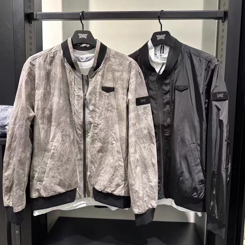 New Autumn and Winter Golf Men's Logo Collar Zipper Comfortable Lightweight Jacket Windproof Camouflage Trendy Cool Top