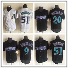 复古版棒球衣 响尾蛇队 Arizona Diamondbacks jersey 刺绣棒球服
