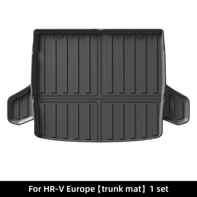 Trunk Mat | Mat Tpe Fully Environmentally Friendly - 23-honda-hr-v-trunk-mat-europe-with-ears-black