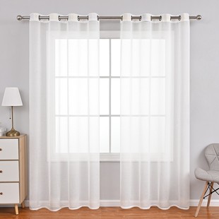 Cross-border solid color full Dolly window screen semi-shading curtains Amazon Meikeduo hot finished curtain wholesale