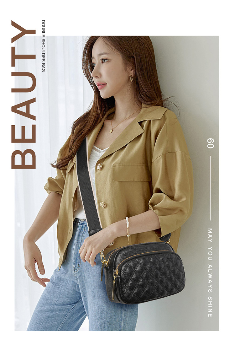 Leather Crossbody Bag White