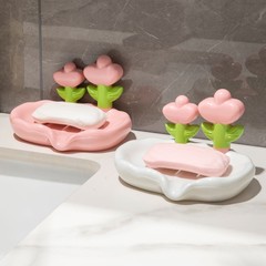 花石鹸箱パンチフリーソープボックスイン高価値非水たまりプラスチック石鹸箱工場直販