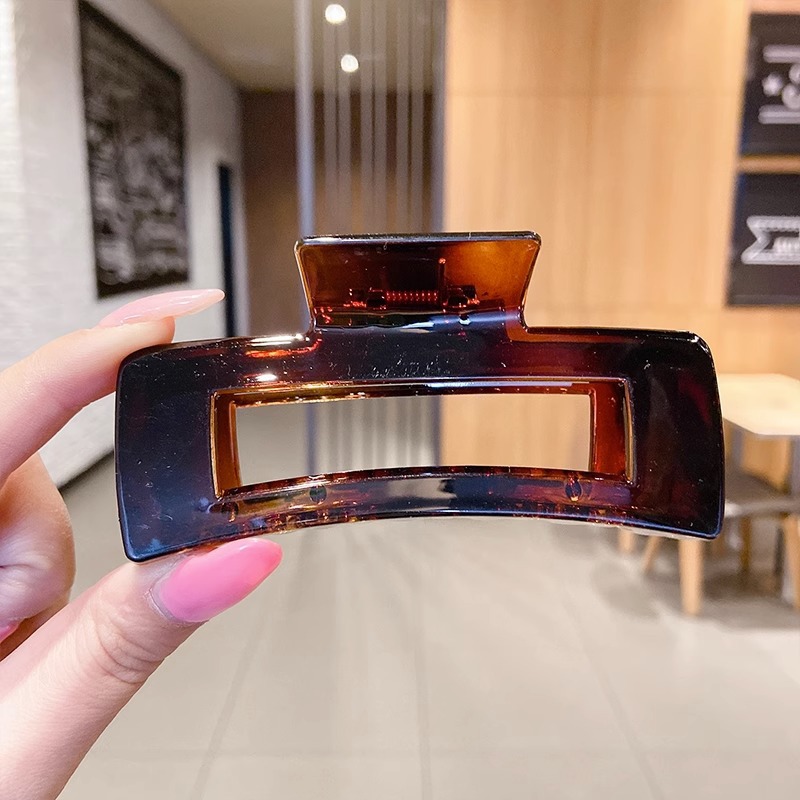 La parte posterior de la cabeza horquilla de perlas grande al por mayor pinza de metal ins pinza de tiburón sensación de alto nivel, simple, horquilla femenina