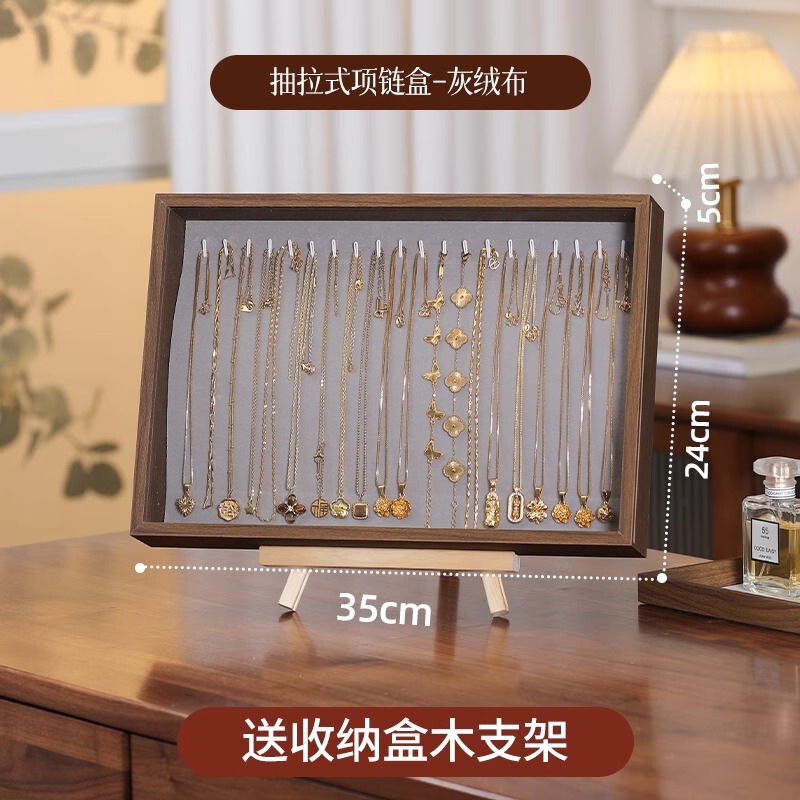 木製リングディスプレイボックスパレット100個のリング収納ホルダーを収納できる透明なハイエンドの軽い高級ディスプレイスタンド|undefined