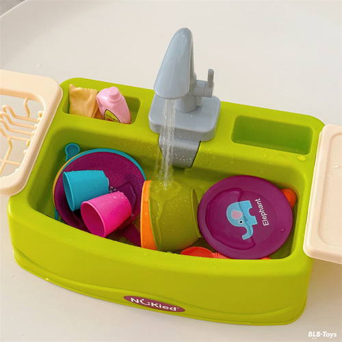 Newtich third generation dishwasher circulating water simulated play house kitchen toy baby educational enlightenment