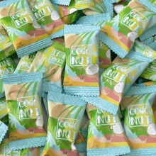 mokcoke莫可卡冰吸橙C生椰牛奶水果味硬糖混合500g结婚喜糖果零食