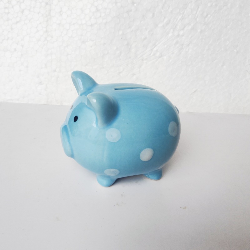 돼지 저금통 블루 하나