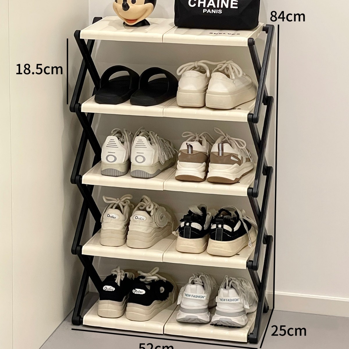 Water Ripples [Small Five-layer] Folding Shoe Rack
