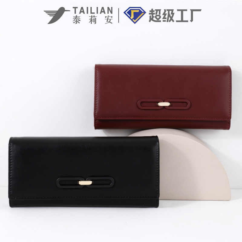 新しいハイエンドの秋と冬の女性の長財布ニッチシンプルな大容量レトロ 70% off クロスボーダー財布|undefined