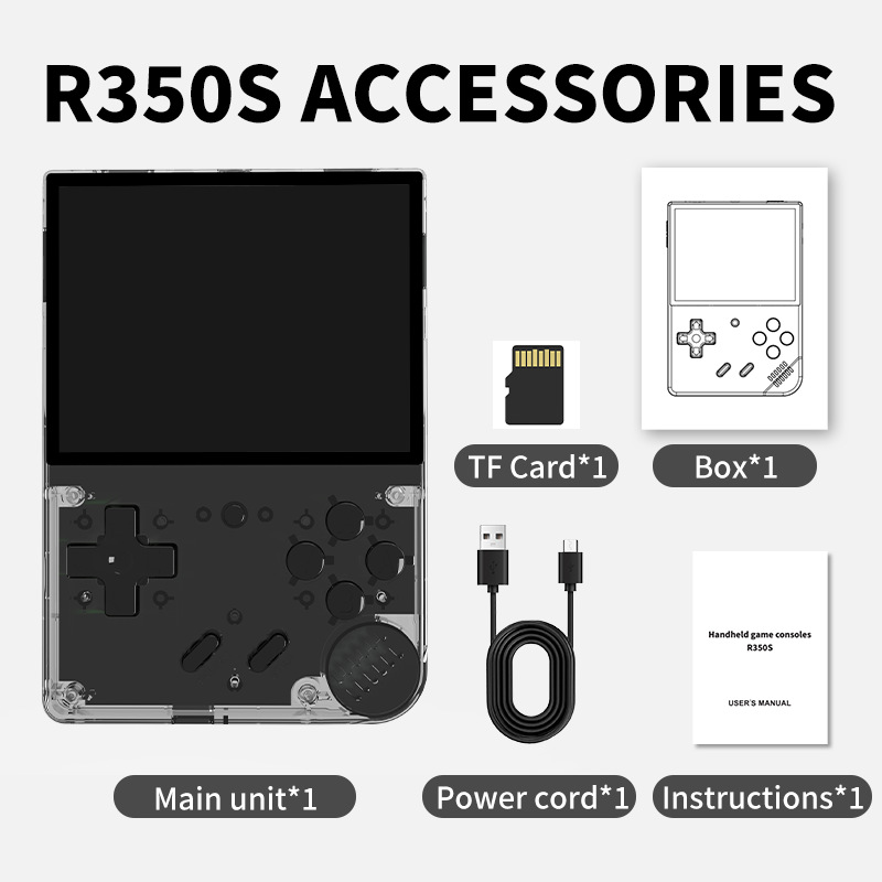 2025 New R350 Handheld Game Console Handheld Manufacturer Private Model Nostalgic Retro S Foreign Trade Source Arcade Machine