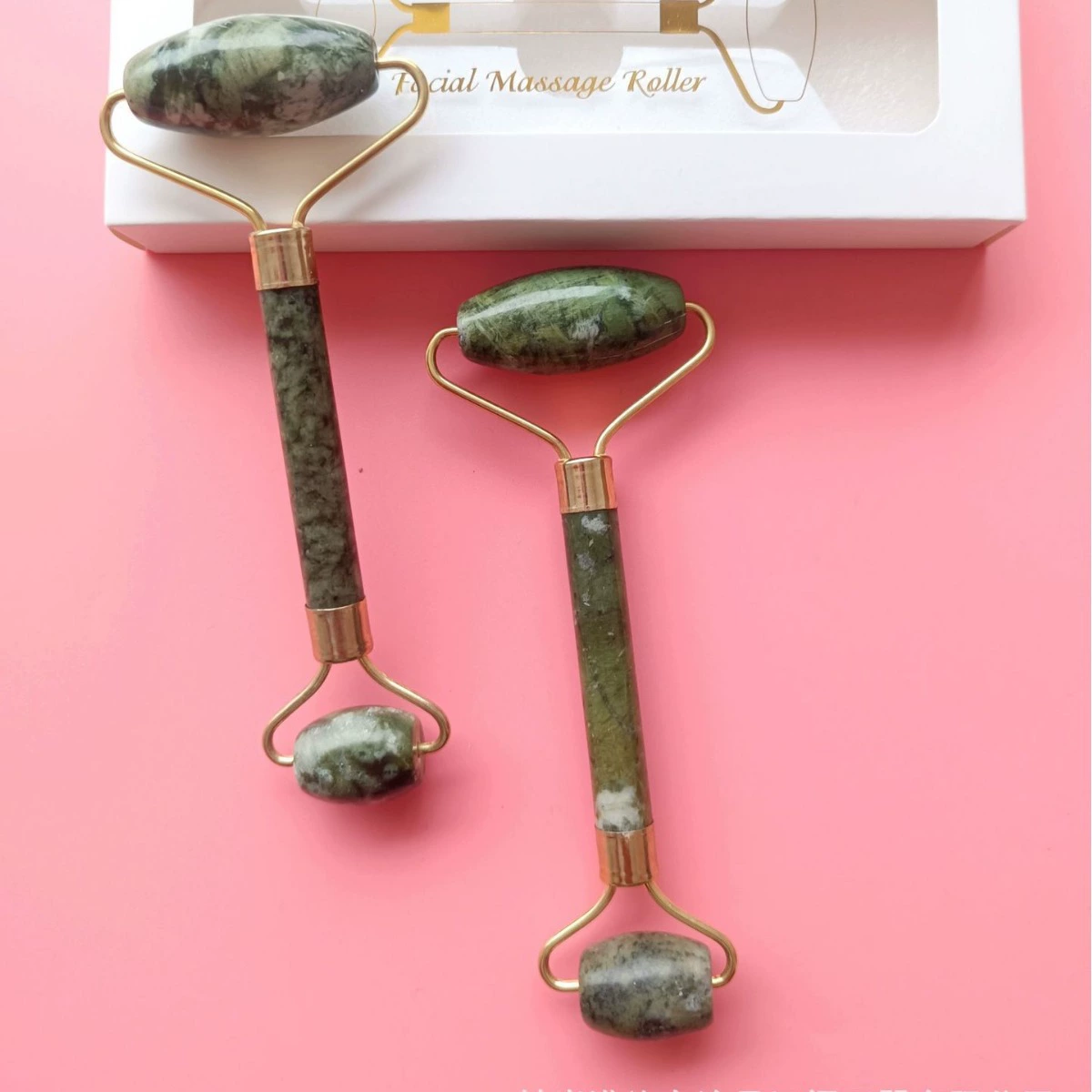 Внешняя торговля эксклюзивные Xiuyan нефрит ролик Темный Феникс Изумрудный ролик уход за лицом Феникс зеленый контейнер красоты