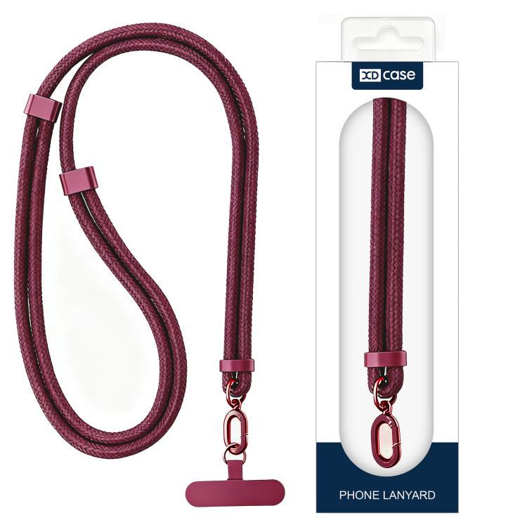 XDcase 7mm poliestireno + clip de acero inoxidable doble hebilla ajustable cables de teléfono móvil