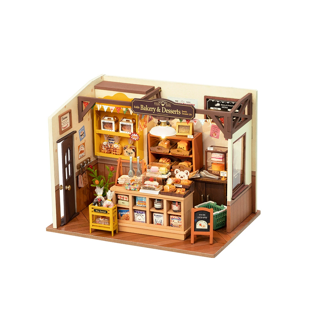 Hut, three dimensional constructor, DIY house, bread, Birthday gift