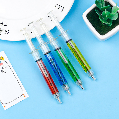 P-1188 Korean cute creative stationery needle syringe advertising fixed syringe ballpoint pen