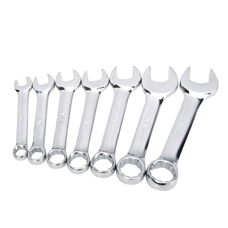 Mini mango corto llave de doble propósito abierta llave de ciruela de doble propósito abierta llave de reparación de automóviles herramientas de mano de placa de ciruela