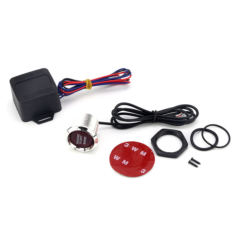 Interruptor de encendido del coche Thor interruptor de botón de inicio con un clic LED con botón de inicio de motor de carreras modificado de luz