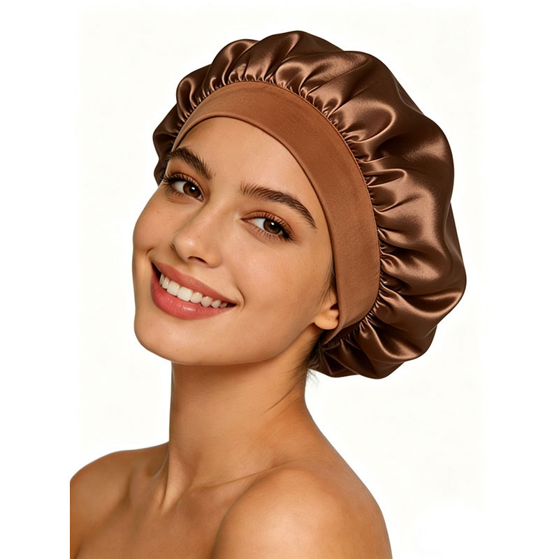 Transfronterizo Amazon seda elástica gorra de dormir gorra de belleza gorra image 4