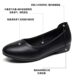 Source Factory Soft Sole Non-slip Work Shoes Women's Black Leather Professional Thick Heeled Shoes Etiquette Long-standing Not Tired Leather Shoes