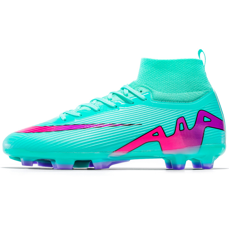 2025 nuevos zapatos de fútbol de clavos cortos de alto alcance para hombres y mujeres transfronterizos zapatos de entrenamiento deportivo juvenil de moda antideslizante