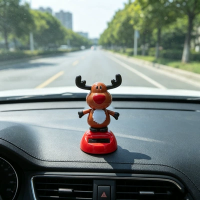 automatic swing doll car | Car ornaments - 5510cm-gross-weight-39g-horn-with-packaging-double-sided-sticker