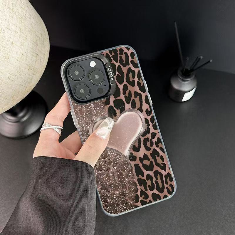 Nueva carcasa de gas para iPhone 16 funda para teléfono móvil Apple 15promax/14 estampado de leopardo 13pro12 Europa y América 11