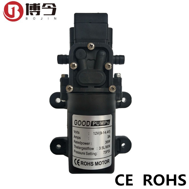 12VDC电动喷雾器智能隔膜泵锂电池水泵压力开关两边插管越南现货