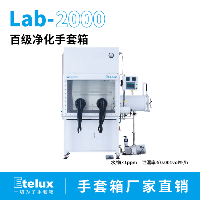 百级净化手套箱 Lab2000 百级净化 洁净气体 伊特克斯