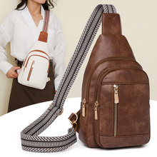 批发女士胸包 跨境无性别bags 胸包女时尚复古pu斜挎小包 腰包