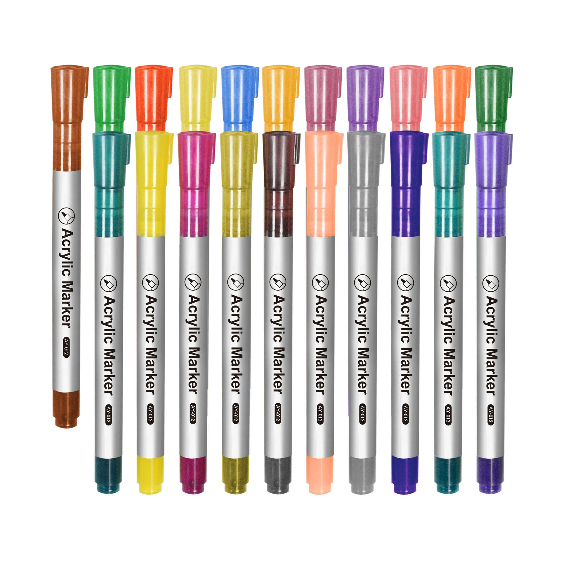 Capacious waterproof art brush for elementary school students, 12 colors, odorless, handmade, (Cross-border trading)