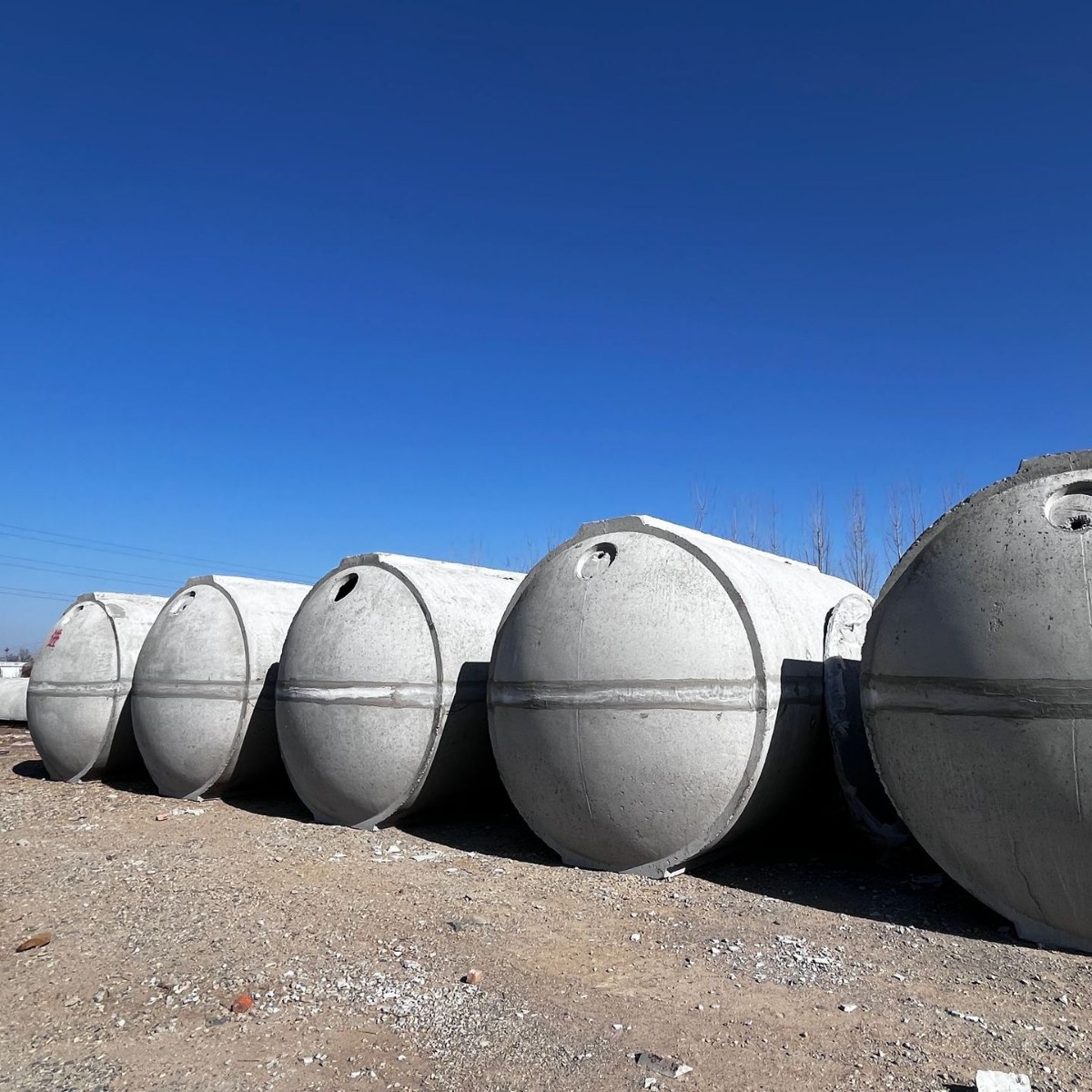 钢筋混凝土化粪池20立方 方形模块式预制水泥隔油池