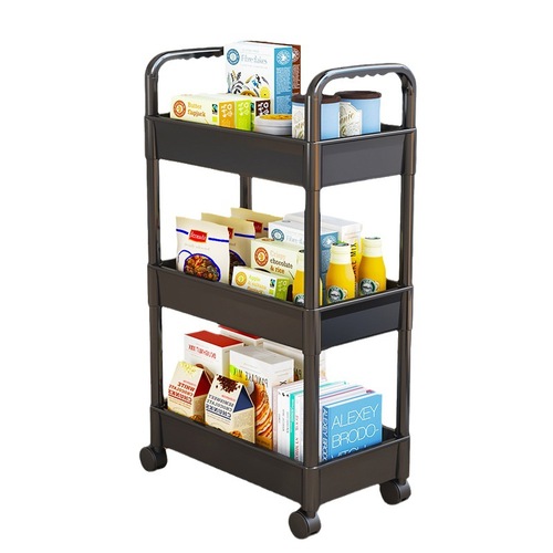 Stroller rack floor-standing multi-layer home bedroom baby mobile snack kitchen multi-functional storage rack