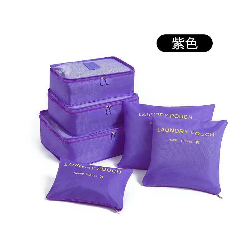 Juego de bolsas de viaje de 6 piezas, organizador para ropa, zapatos y equipaje, ideal para viajes de negocios