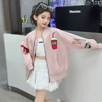 Girls Fashion Packet Girl Packet Cheat Spring Осенний 2025 Новый китайский мальчик Весенний костюм для бейсбола
