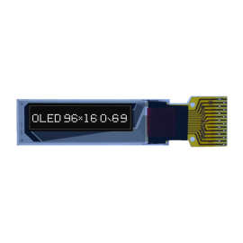 0.69"英寸OLED显示屏  9616点阵屏 14pin IIC SSD1306 0.69寸oled