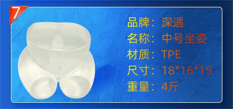 Men’s Transparent Molded Masturbation Cup, Manual TPE Textured Sleeve, Adult Sex Toy — detail image 25
