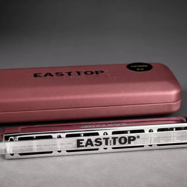 厂家直营东方鼎Easttop 24孔复音口琴演奏口琴T2406S 2.0升级版