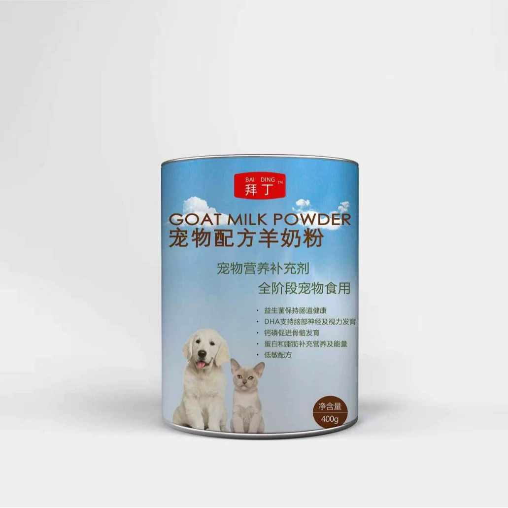 Офлайн-продукт: Корм для животных Baoding, козье молоко в порошке, подходит для собак и кошек, оптовая продажа козьего молока в порошке для животных.