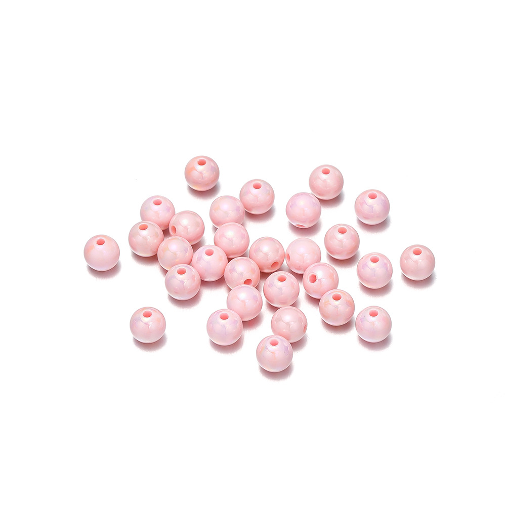 1 Set Diameter 10mm Diameter 6 Mm Diameter 8mm Hole 1~1.9mm Hole 2~2.9mm Arylic Round Polished Beads display picture 8