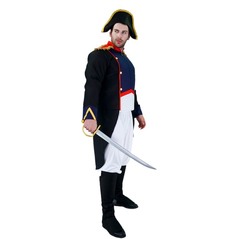 Gran macho general traje de caballero Cosplay ropa Napoleón Francés etapa traje de rendimiento traje de Halloween