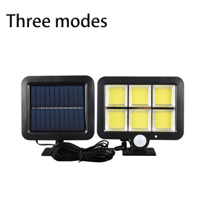 Luz de jardín con energía solar, luz de pared impermeable con sensor de movimiento para exteriores, iluminación para garaje, sensor inteligente, súper brillante.