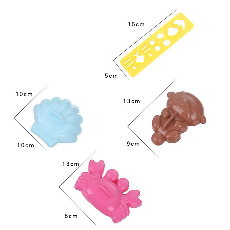 stampo per palline di riso serie di palline di riso con animali marini guscio di granchio lontra di mare stampo per riso stampo per curry per bambini_voghion.com