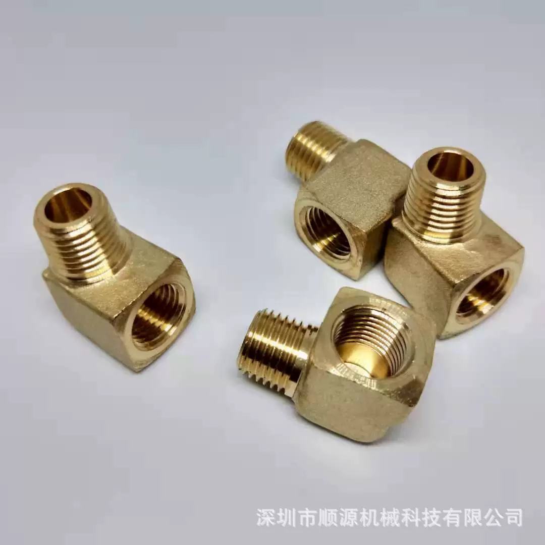 Промышленный сорт на складе Американский стандарт 90 градусов под прямым углом локоть пневматический соединитель 1/4NPT внутренние и внешние зубья квадратный 90 градусов локоть